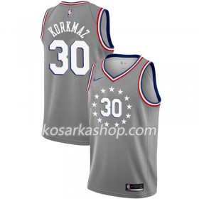 Dres Philadelphia 76ers Furkan Korkmaz 30 Nike 2018-19 City Edition Siva Swingman
